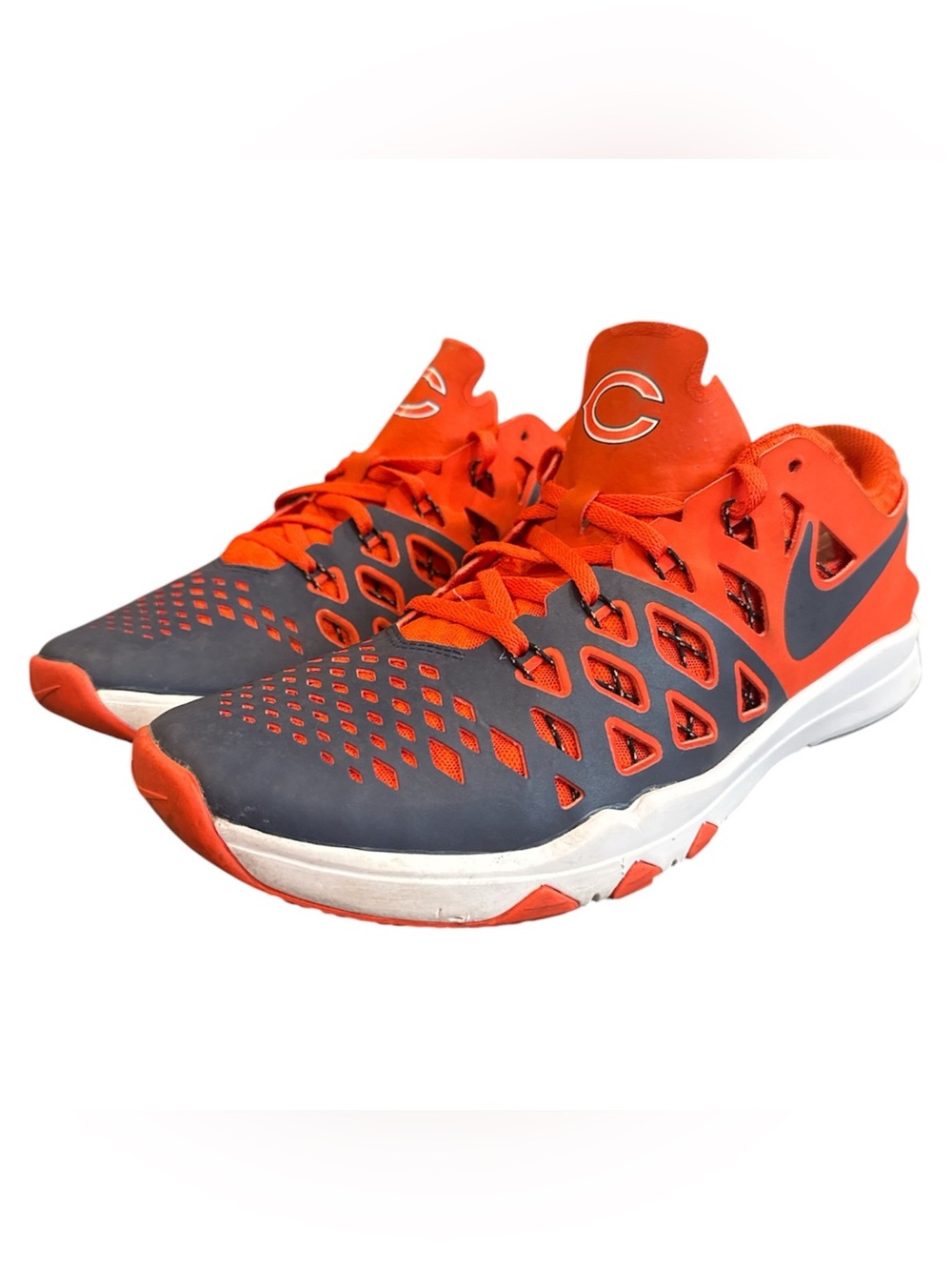 Nike Train Speed 4 AMP Chicago Bears Football Orange Blue Running Shoes Mens 11